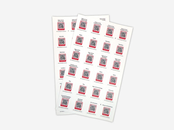 QR-Etiketten zu den technischen Verfahren